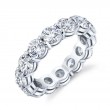 Norman Silverman Platinum Diamond Eternity Band