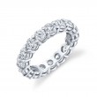 Norman Silverman Platinum Diamond Eternity Band