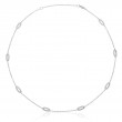 Bachendorf's 18K White Gold Oval Diamond Station Necklace