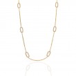 Bachendorf's 18K Yellow Gold Oval Diamond Station Necklace