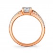 Norman Silverman 18K Rose Gold Diamond Stack Ring