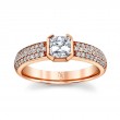 Norman Silverman 18K Rose Gold Diamond Stack Ring