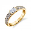 Norman Silverman 18K Yellow Gold Diamond Stack Ring