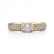 Norman Silverman 18K Yellow Gold Diamond Stack Ring