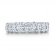 Norman Silverman Platinum Oval Cut Diamond Eternity Band