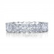 Norman Silverman Platinum Radiant Cut Diamond Eternity Band