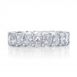 Norman Silverman Platinum Radiant Cut Diamond Eternity Band