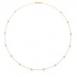 Bachendorf's18K Yellow And White Rhodium Plated Gold Diamonds By The Yard Necklace