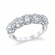 Bachendorf's Platinum Five Stone Diamond Band