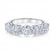 Bachendorf's Platinum Five Stone Diamond Band