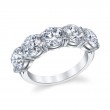 Bachendorf's Platinum Five Stone Diamond Band