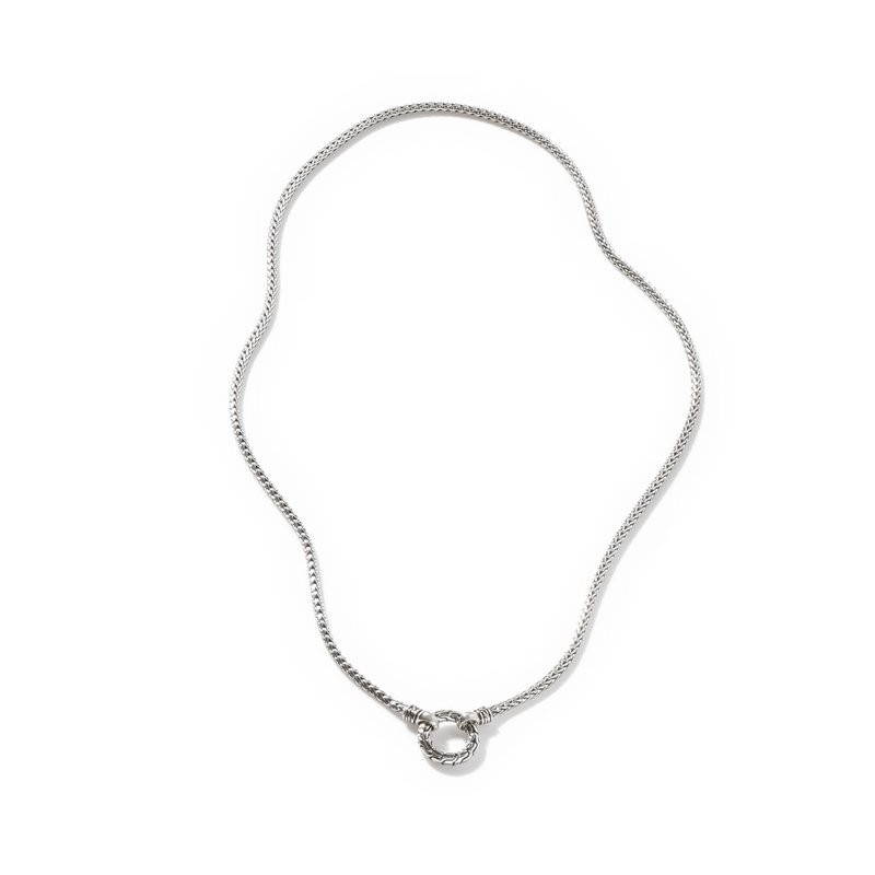 Roberto Coin 18K 33 Long Zipper Necklace W. Pave Diamond Zipper Pull