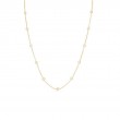 Roberto Coin 18K yellow gold Diamonds by the Inch necklace with 15 round diamonds weighing 1.48 carats total weight