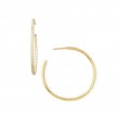 Roberto Coin 18Kt Gold Xlarge Inside Outside Diamond Hoop Earrings