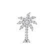 Roberto Coin 18K White Gold Large Palm Tree Pendant With Diamonds