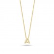 Roberto Coin 18K Yellow Gold Tiny Treasures Letter A Initial Necklace