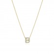 Roberto Coin 18K Yellow Gold Love Letter Collection Diamond B Initial Necklace