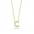 Roberto Coin 18K Yellow Gold Tiny Treasure Letter C Initial Necklace