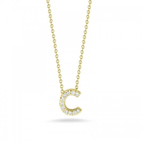 Roberto Coin 18K Yellow Gold Tiny Treasure Letter C Initial Necklace