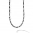 Lagos Sterling Silver Signature Caviar Plain Beaded Rope Necklace