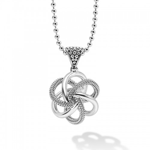 Lagos Sterling Silver Love Knot Pendant Necklace