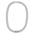 Lagos Sterling Silver Caviar Spark Collar Necklace With Diamond Station
