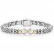 Lagos Sterling Silver And 18K Yellow Gold Derby Caviar Buckle Bracelet