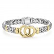 Lagos Sterling Silver And 18K Yellow Gold Signature Caviar Caviar Bracelet