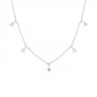 Roberto Coin 18K White Gold Rhodium Plated Diamonds By The Inch Diamond Drop Necklace