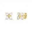 Roberto Coin 18K Yellow Gold Love In Verona Stud With Diamonds Earrings