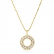 Roberto Coin 18K Yellow Gold Siena Circle Pendant Diamond Necklace