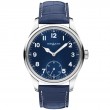 Montblanc 1858 Blue Dial Blue Leather Men's Watch