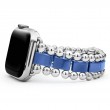 Lagos Stainless Steel Smart Caviar Watch Bracelet With Blue Ceramic