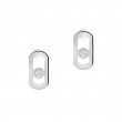 Messika 18K White Gold Rhodium Plated So Move Open Earrings