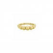 18K Yellow Gold Bubble Tapered Stackable Ring
