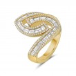 18K Yellow Gold Precious Pastel Swirl Ring