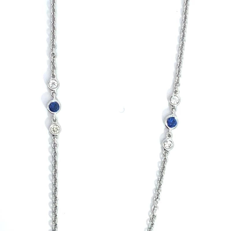 18K White Gold Rhodium Plated 1.7Mm Rolo Chain Necklace