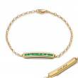 Monica Rich Kosann 18K Yellow Gold Poesy Emerald Carpe Diem Bracelet