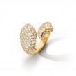 Monica Rich Kosann 18K Yellow Gold Perserverance Diamond Fish Ring