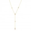 Roberto Coin 18K Yellow Gold Necklace With 5 Diamond Stations