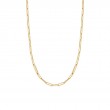 Roberto Coin 18K yellow gold paperclip necklace, 22