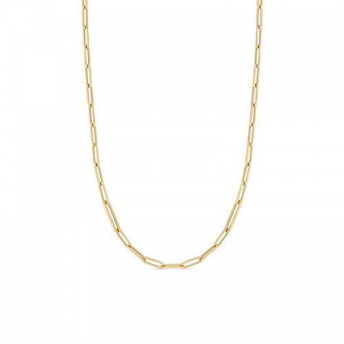 Roberto Coin 18K yellow gold paperclip necklace, 22