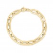 Roberto Coin 18K yellow gold Designer Gold Classic Oro link bracelet, 7