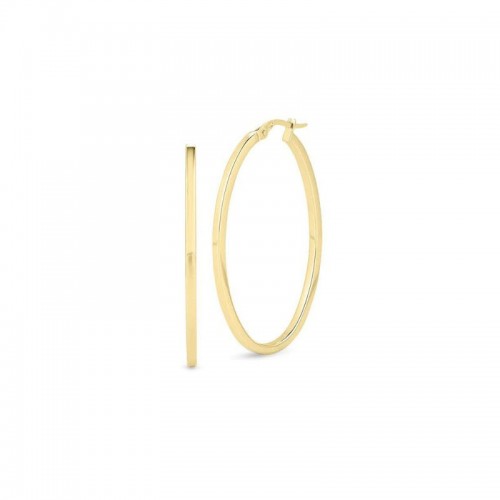 Roberto Coin 18Kt Gold Large Oval Hoop Earrings
