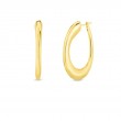 Roberto Coin 18Kt Contoured Oro Classic Hoop Earring