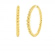 Roberto Coin 18K Yellow Gold Designer Gold Classice Bead Hoop Earrings