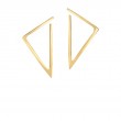 Roberto Coin 18 Karat Yellow Gold Triangle Earrings