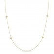 Roberto Coin 18K Yellow Gold Love By The Yard Diamond Flower Station Necklace