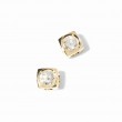 18K Yellow Gold Le Cube Diamant Large Stud Earrings