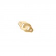 18K Yellow Gold Menottes R8 Single Interlocking Stud Earring